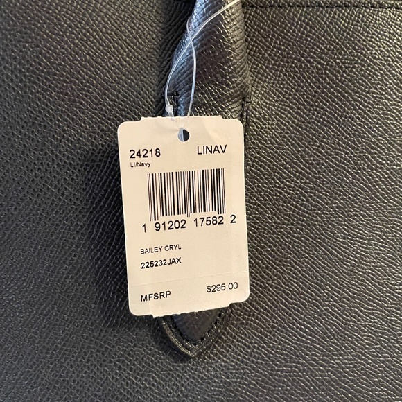 Coach Bailey Carryall Purse/Tote Bag (Navy) - Picture 6 of 8